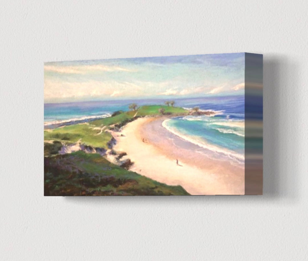 AUSSIE MORNING BEACH WALK - Giclee Reproduction Print of Original Pastel Painting