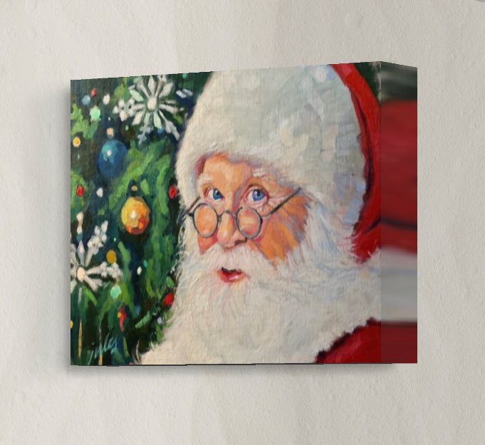 Santa Claus |  Giclee Reproduction Print of an Original Gouache Painting
