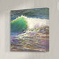 EMERALD AQUA WAVE - Giclee Reproduction Print of Original Pastel Painting