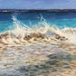 MORNING WAVE on a BLUSTERY DAY- Original Pastel Painting
