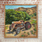 RETIRED ANTIQUE TRACTOR IN RUSTY GLORY (JUST REDUCED)