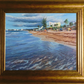 REFLECTIONS AT THE SHORELINE - Original Pastel Painting  -  Framed