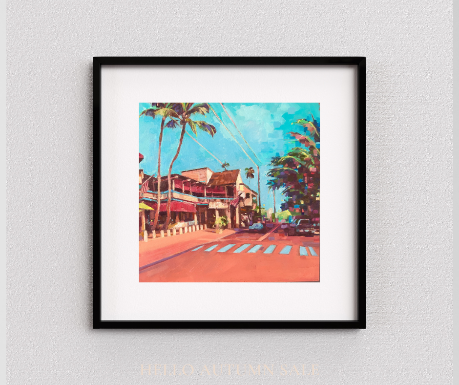 Remembering Front Street, Lahaina -  Giclee Reproduction PRINT of Original Oil Painting