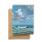 LA PUNTA WEST - CONDADO BEACH Vertical  - Art Card Print of Original Seascape Oil Painting