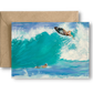 SURFER GIRL POWER  - Art Card Print of Original Seascape Oil Painting