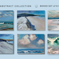 BOXED SET OF (6) SEASCAPE ABSTRACT COLLECTION Blank Art Cards