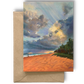 OCEAN PARK BEACH  HERE COMES THE SUN - Art Card Print of Original Seascape Pastel Painting