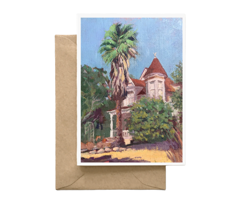 HOMETOWN TREASURE  - Art Card Print of Original Landscape Oil Painting