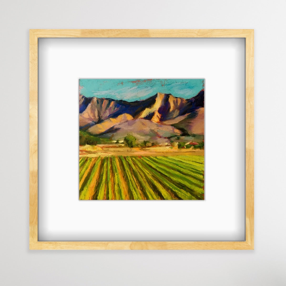 FLOWER FIELDS  |  SOUTH MOUNTAIN - Giclee Reproduction Print of Original Pastel Painting