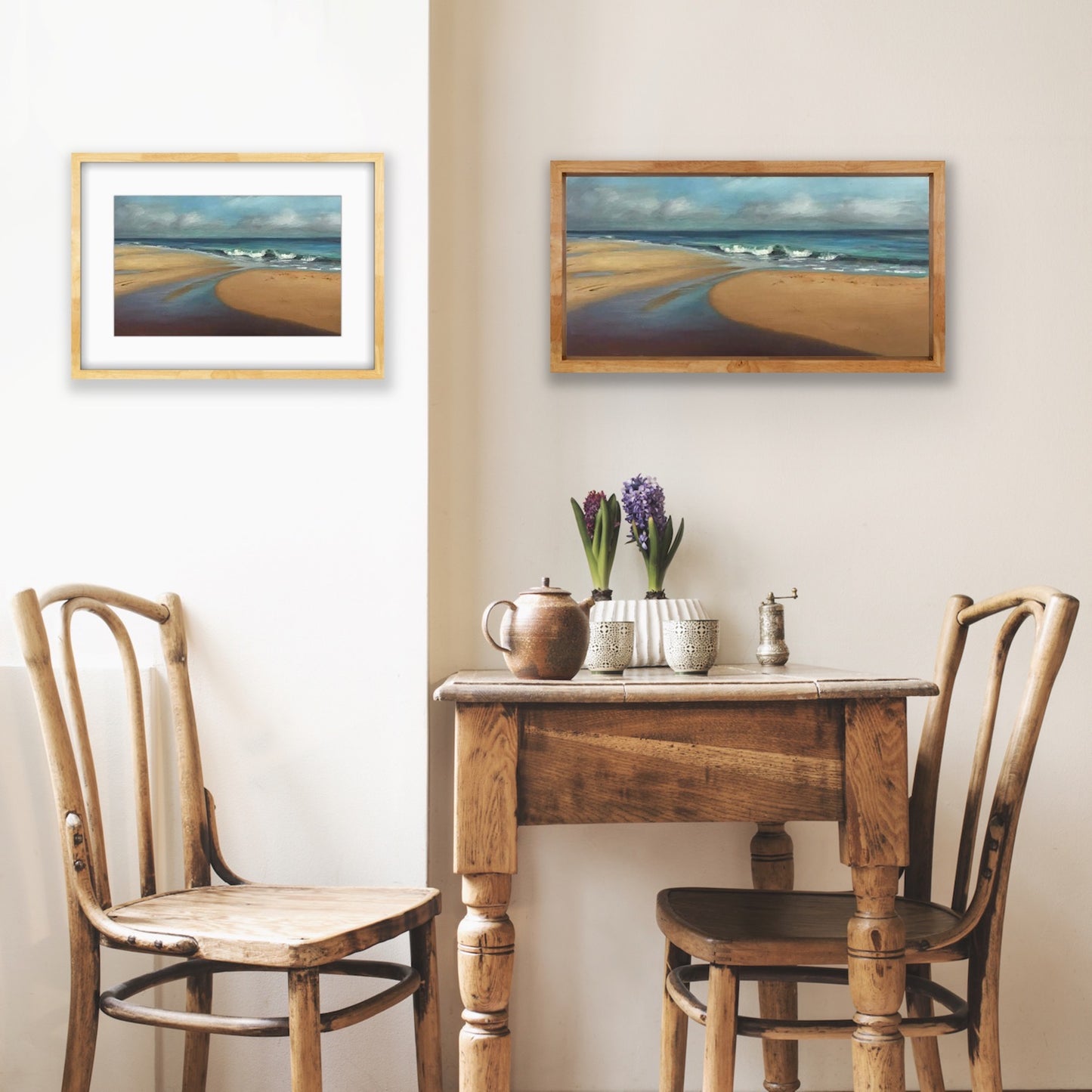 TIDE POOLS - OCEAN PARK BEACH -  Giclee Reproduction of Original Pastel Painting Print