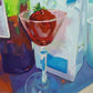 CHOCOLATE STRAWBERRY - What's In the Frig?-  Giclee Reproduction of Original Oil Painting Print