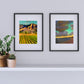 FLOWER FIELDS  |  SOUTH MOUNTAIN - Giclee Reproduction Print of Original Pastel Painting