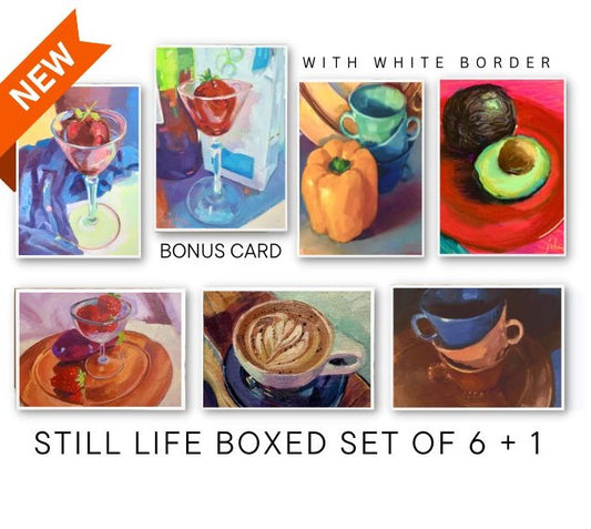 BOXED SET OF STILL LIFE COLLECTION  Six (6) Blank Art Cards