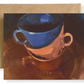BROWN, ROSE, BLUE CUPS Art Card